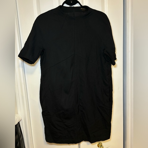 Massimo Dutti - Womens Summery Business Casual Black Chic Dress Office in Size8 - Picture 1 of 6